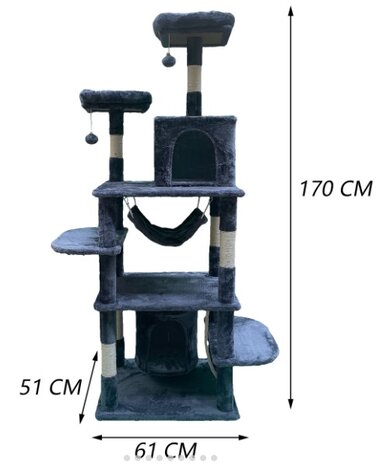 Krabpaal Zeus (170cm hoog)